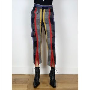 JI OH skinny wool cargo pants